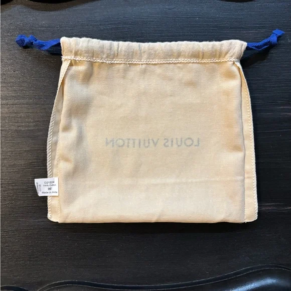 Louis Vuitton Drawstring DUST-BAG Pouch 8x7 CLEAN NEW CONDITION - Picture 5 of 6